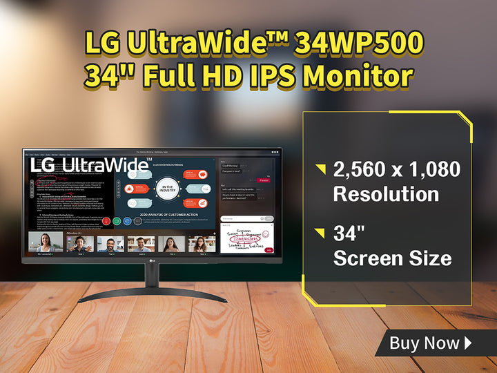 ElecBoy | LG Ultrawide 34Wp500 34 Full Hd Ips Monitor